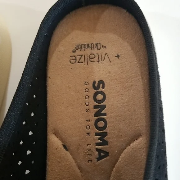 Sonoma Black Perforated Slip-On Sneakers - Picture 3 of 7